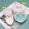 1 Pcs Angel Love Wings Silicone Mold Office Storage Epoxy Ornaments Key Candle Holder Mold Candle Making Supplies
