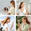 USB Mini Fan Handheld Personal Fan Rechargeable Battery Operated Cooling Fan Portable 3-Speed Macaro
