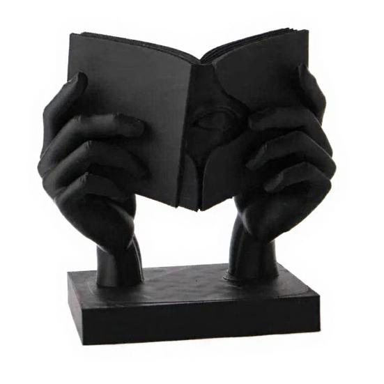 3D-печатная абстрактная скульптура лица и руки, современная минималистичная арт-фигурка, изысканная