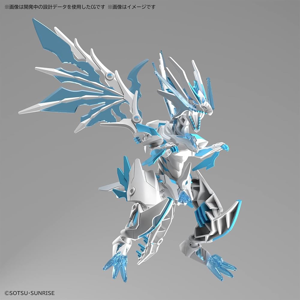 Bandai Spirits SDW Heroes Сияющий Стеклянный Дракон Пластиковая Модель-Конструктор с Цветовой Кодировкой