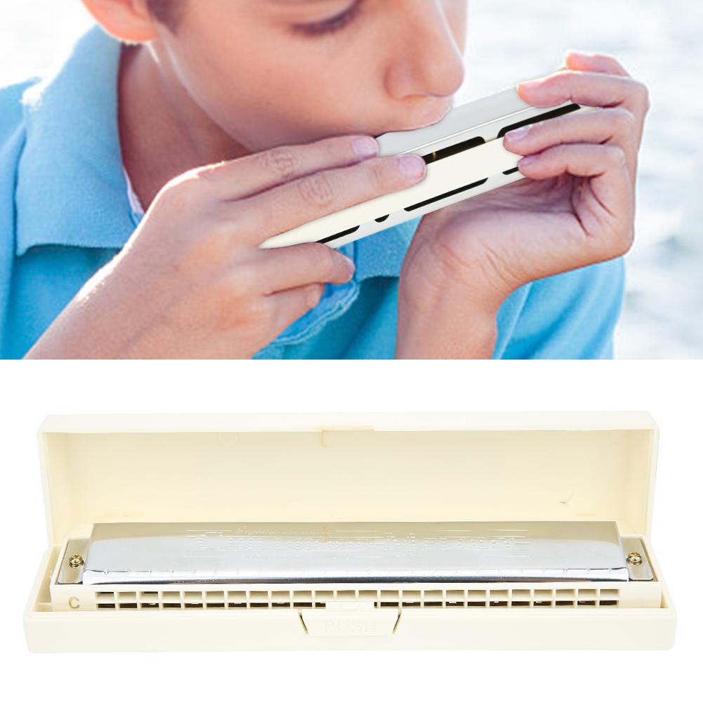 Профессиональная губная гармошка диатоническая арфа до мажор крышка из нержавеющей стали 24 отверстия