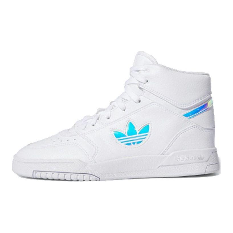 adidas Оригинальные Drop Step XL Удобные Повседневные Высокие Кеды для Скейтборда Женские Кроссовки Лазерно-Белые FW6282