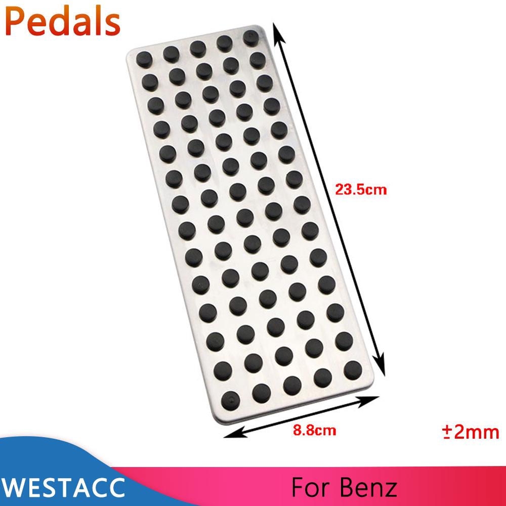 Автомобильная педаль из нержавеющей стали, подставка для ног, педаль для Mersedes Benz ABCES CLS SLK CLA GLA GLC GLK ML G GL LHD