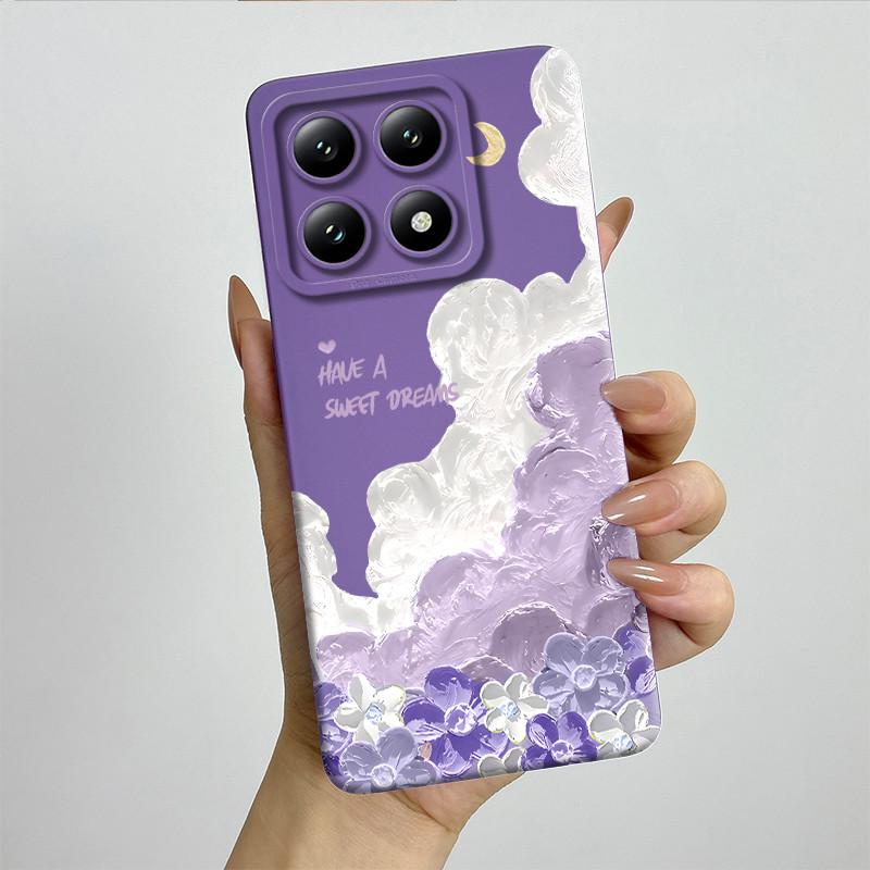 Чехол для телефона Xiaomi 14T Pro 14Tpro, мягкий силикон TPU, милый окрашенный корпус, с рисунком из мультфильма, ударопрочная защитная задняя крышка