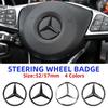 Car Sticker 2025 Hot For Benz For AMG Car For Mercedes Benz AMG 1pcs 52mm 57mm Car Steering Wheel Badge Emblem Sticker For Merce