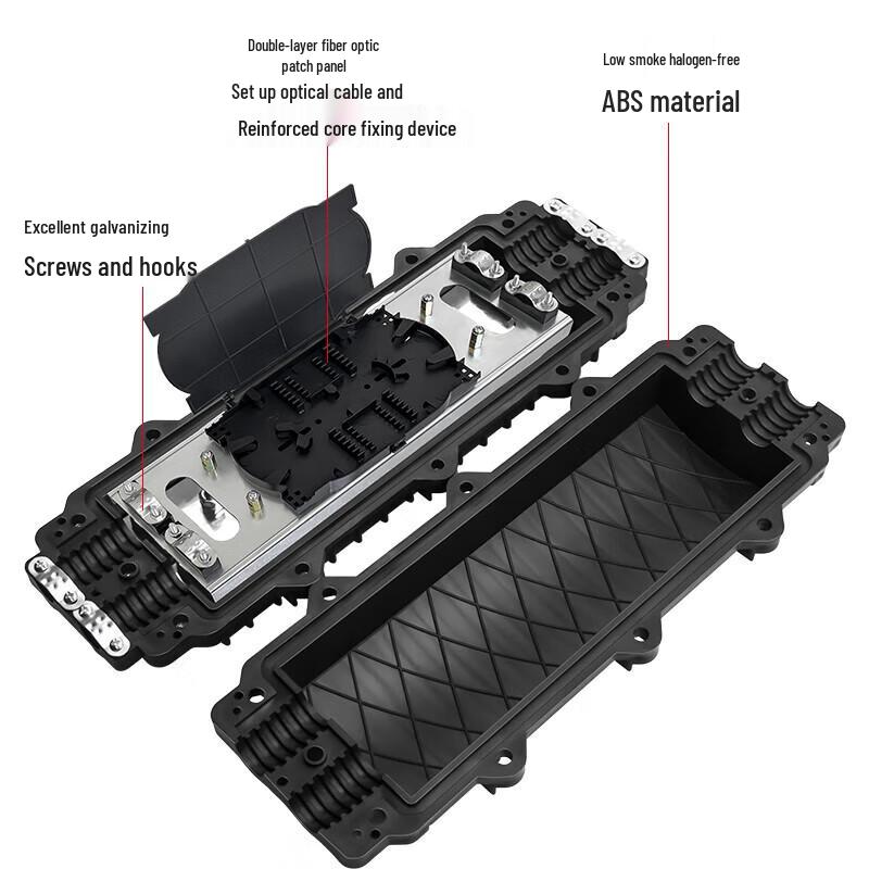 12-Core ABS Fiber Optic Splice Closure