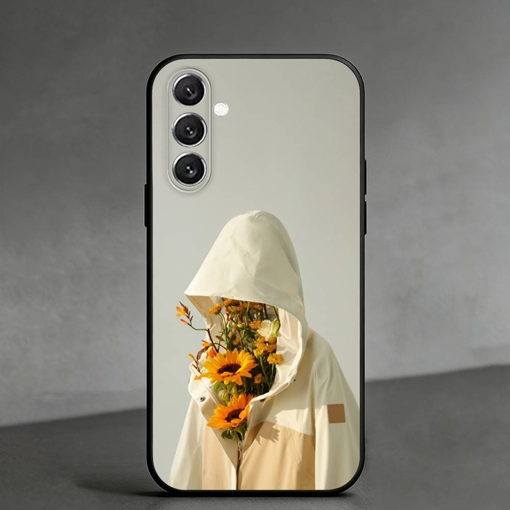 Креативная портретная арт Чехол для телефона Samsung Galaxy A91,80,73,72 ,71,53,52,32 ,31,22,21s,20, Мягкий черный чехол