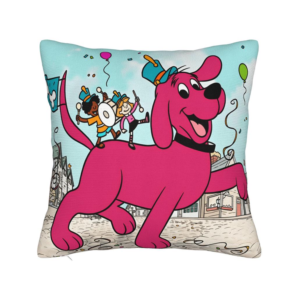 C-Clifford the Big Red Dog Pillow Case  Novelty Pillow Cover Soft Pillowcases For Chair Sofa Home Decor