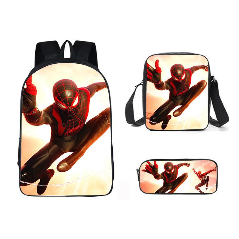 Backpack Three Piece Set Waterresistant Material Kids For