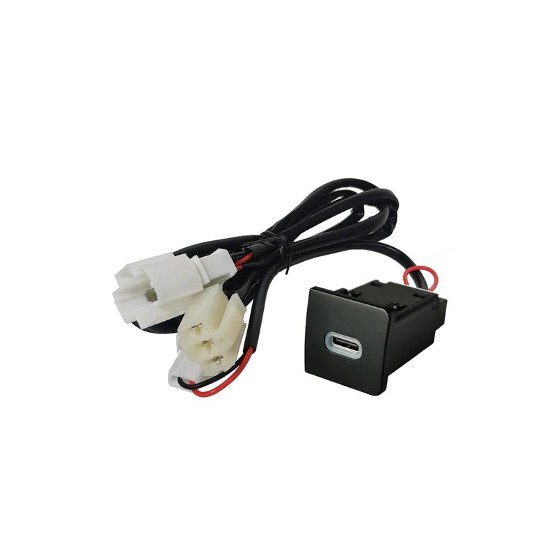 Автомобильное быстрое зарядное устройство TYPE-C QC3.0 USB-интерфейс Двойная розетка для зарядки телефона Подходит для VW Golf 5 Golf 6 Аксессуары Выключатели аккумулятора5