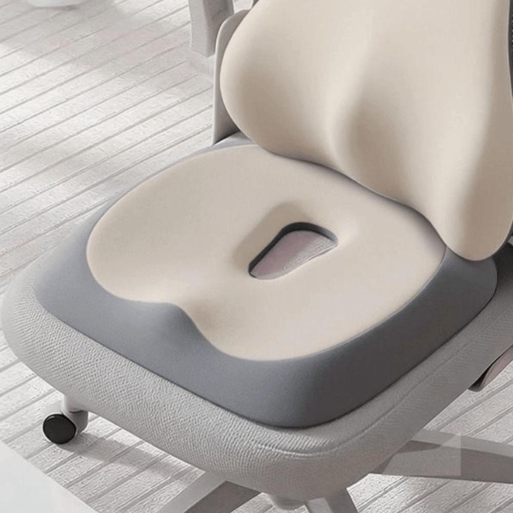 Non-Slip Bottom Memory Foam Cushion Ergonomic Design Posture Support Cushion for Long Sitting