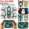 Наклейка на пульт дистанционного управления из ПВХ для DJI NEO, цветная защитная пленка от царапин, аксессуары для DJI NEO, наклейки, аксессуары