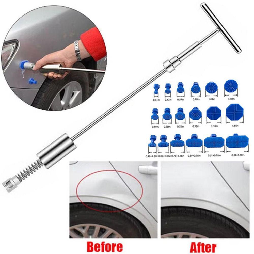 DIY Repair Dent Puller T Rod Car Dent Repair Kit Portable Car Dent Puller Tools  Vehicle Repairs