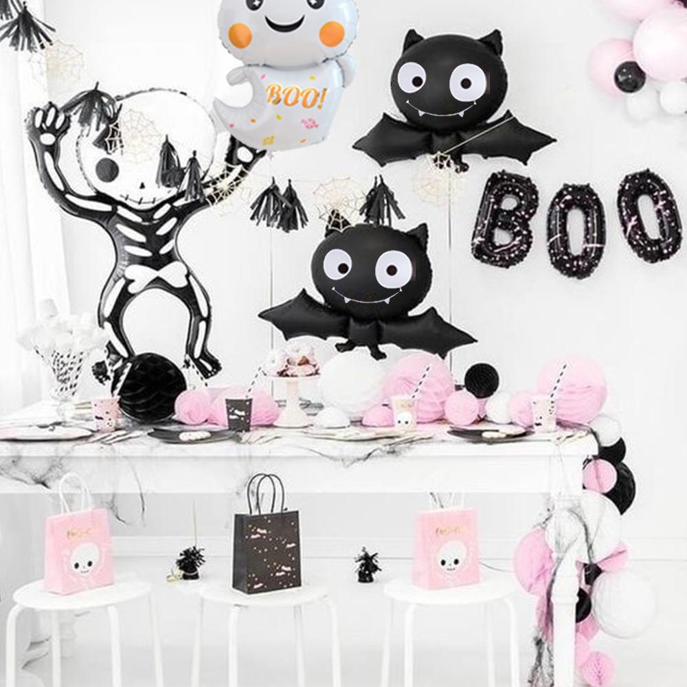 69 шт./компл., воздушные шары на Хэллоуин, гирлянда, арка, комплект, кошмарный череп, скелет, фольгированные шары для украшения Хэллоуина, товары для вечеринок