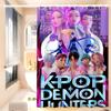 Cartoon Kpop Demon Huntrx Simple Shower Curtain Bathroom Shower Curtain Easy To Clean And Scrub Polyester Waterproof Opaque