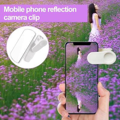 Универсальный зажим для камеры смартфона, размер зеркала, отражение, компактный, простая установка, отражатель для селфи мобильного телефона