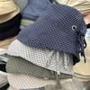 Spring and summer new plaid temperament fisherman hat children's sunshade sunscreen versatile basin hat UV protection bucket hat