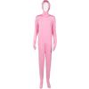 [Cosplayholic] Full body tights cosplay Show your face 8 colors 4 sizes child adult halloween disguise cultural festival woman male (Pink,S)