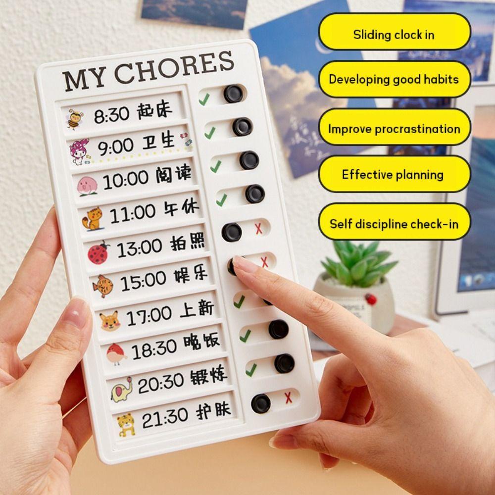 Reusable My Chores Checklist Detachable Chores Chart Multi Purpose Daily Planner Memo