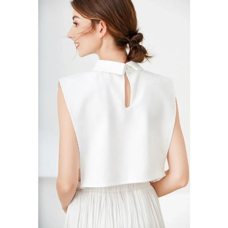 Новый лацканный фальшивый воротник винтажный съемный воротник для рубашки для женщин блузка свитер ложный воротник съемный шейный платок галстуки