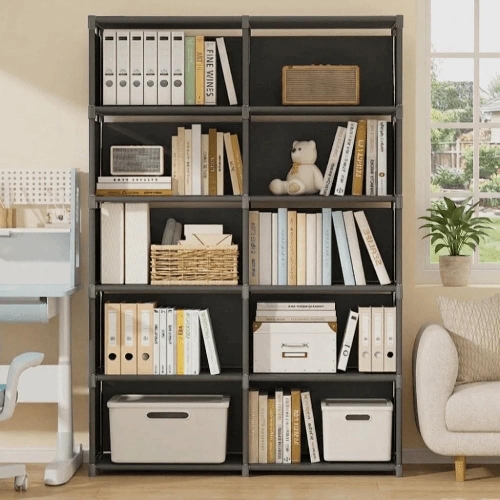 5/6 Tiers Multilayer Bookshelves Cases Durable Sundries Toys Storage Organizer Rack Storage