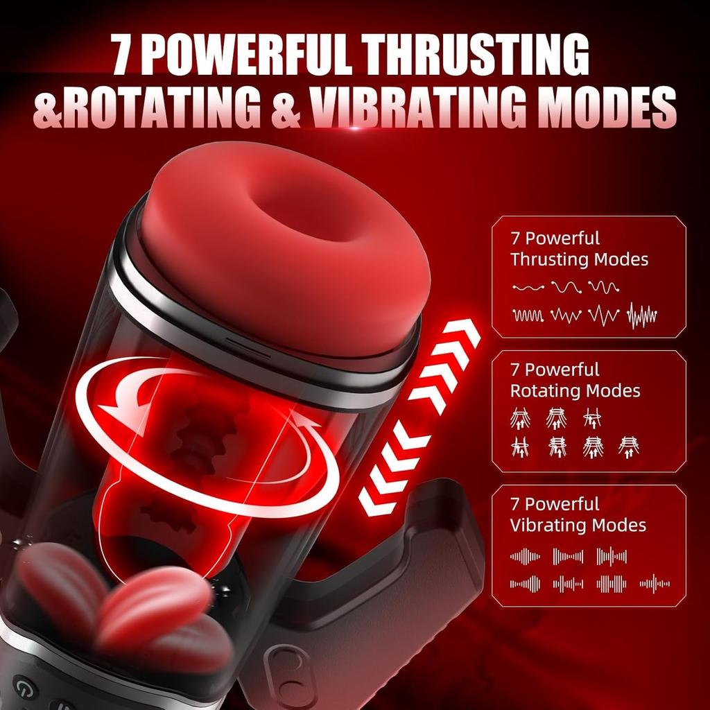 Automatic Male Masturbator Vagina Masturbation Pocket Pussy Blowjob Vibration Thrusting Masturbators Sex Toys For Men