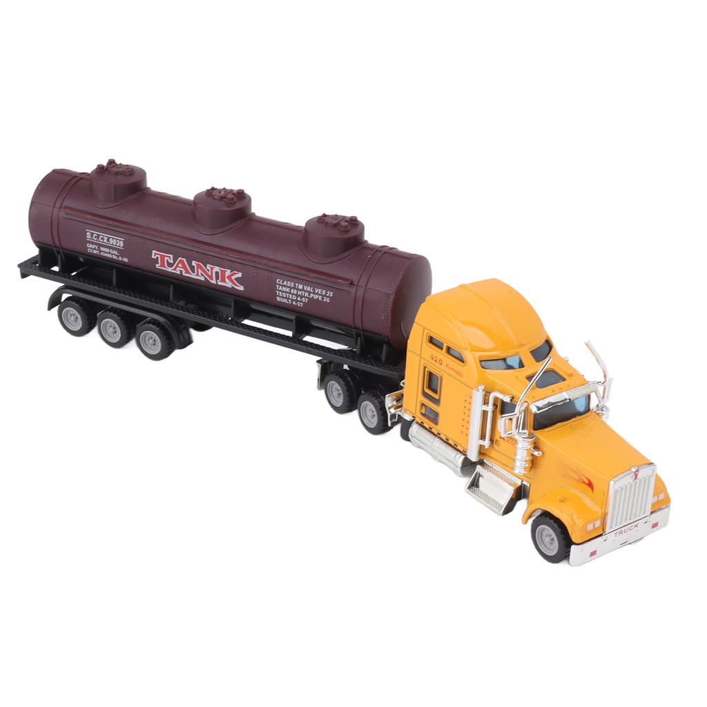 Oil Tanker Truck Toy Transport Truck Model Pull Back Vehicle Model for Boys Children