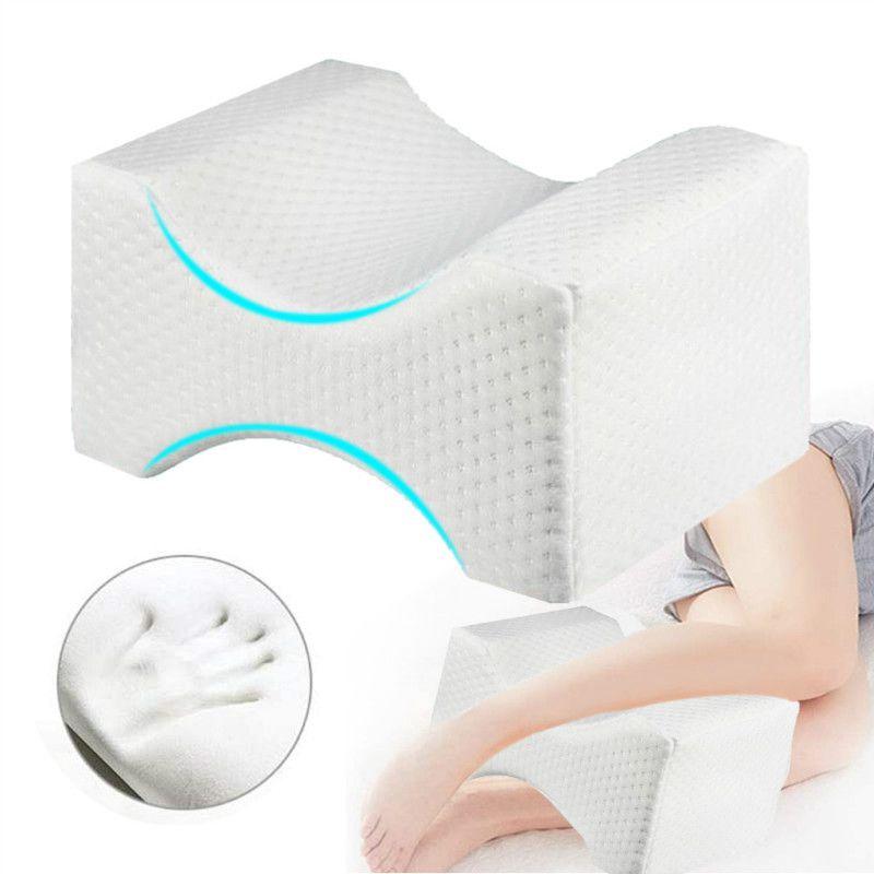 Comfortable Memory Foam Knee Pillow With Supportive Design For Hip Pain And Back Discomfort