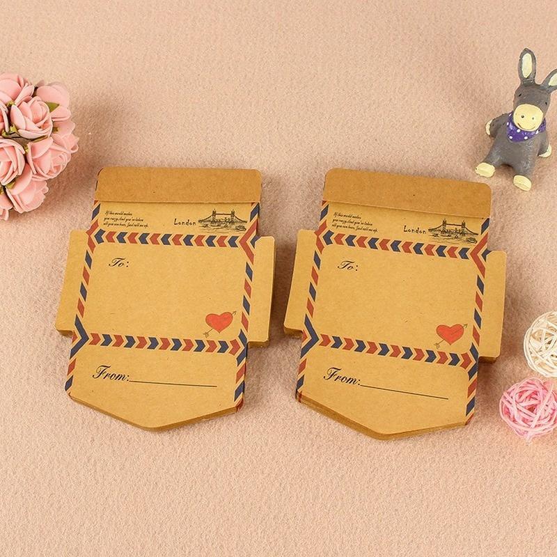 45 Sheets/set Retro Vintage Kraft Paper Envelopes Mini Cute Kawaii Cartoon Stationery Post Letter Envelope Gifts