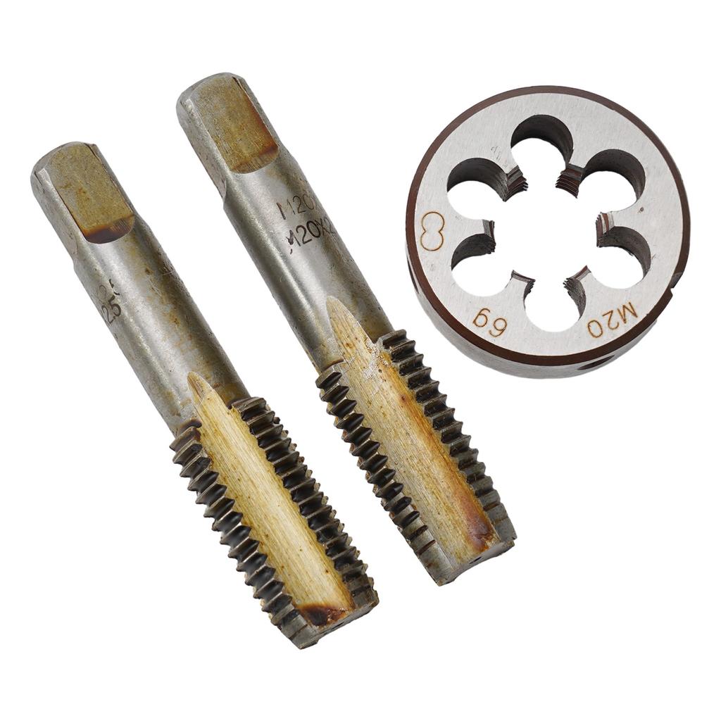 HSS M20 x 2,5 мм конический и пробковый метчик и M20 x 2,5 мм плашка метрическая резьба правая