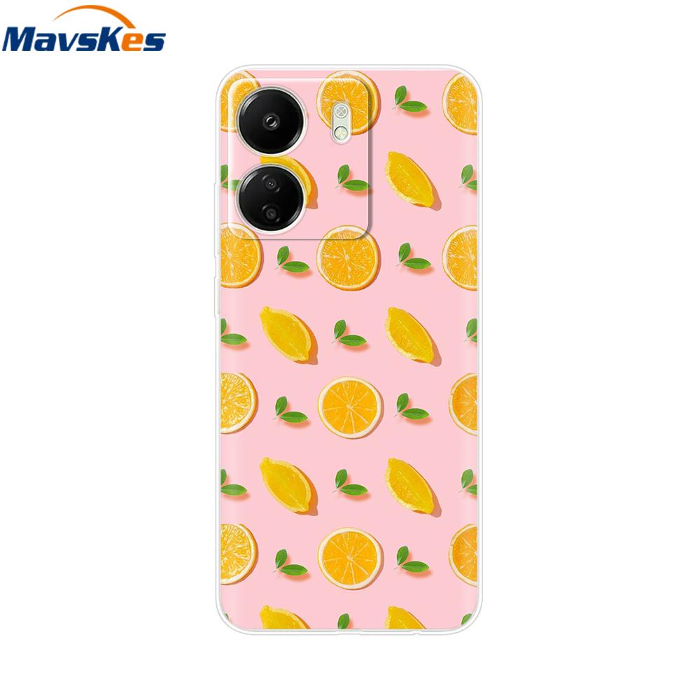 For Xiaomi Redmi 13C 4G Case New Painted Silicone Back Cover For Redmi 13C Soft Clear TPU Phone Case For Redmi 13C 5G Redmi13C