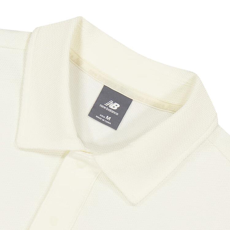 New Balance Polo Shirt Men's Ivory White NFF29101-WT