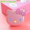 Детский раскладной телефон Hello Kitty K688 с двумя SIM-картами - Милый, Компактный и Удобный для Учеников