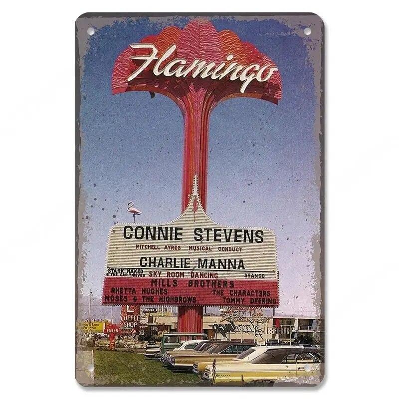 Welcome To Las Vegas Plaque Metal Tin Signs Vintage Decor Nevada Casino Metal Posters Wall Art Decor