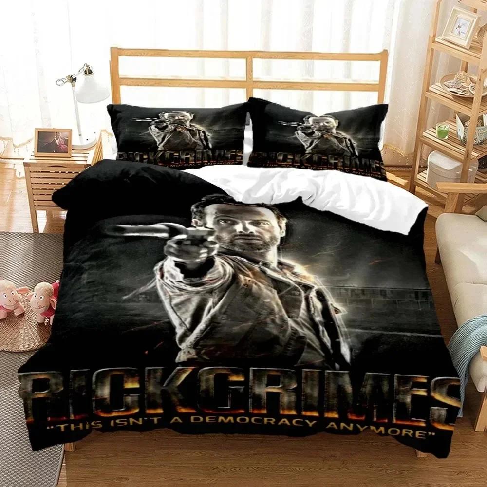 Horror Die Walking Dead Printed Bedding Set Luxury Queen Bedding Set Soft and Comfortable Customized Bedding Set for Boy