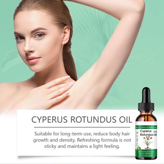 1/2 шт 60 мл масло Cyperus rotundus для мужчин и женщин, средство для удаления волос, уменьшающее количество волос на теле
