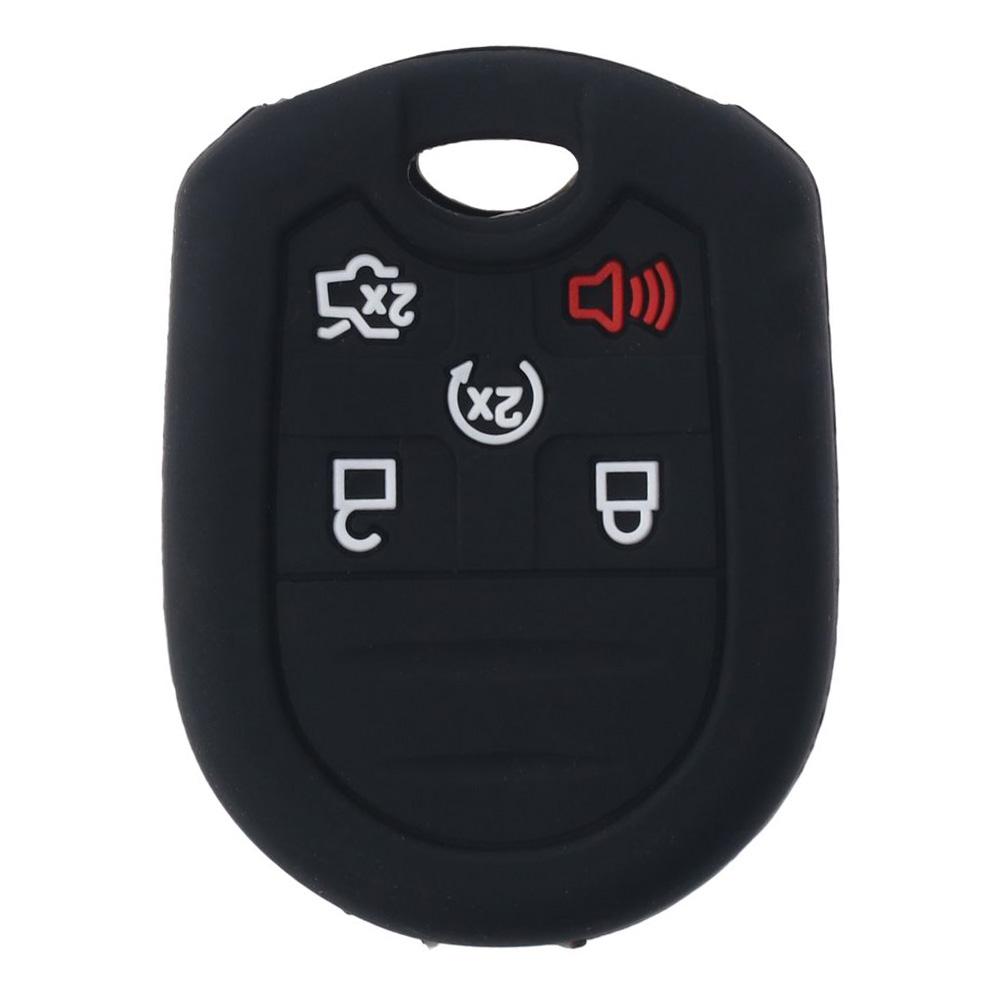 4/5 Buttons Silicone Case Durable Car Key Shell Accessories Car Key Cover for Ford Car
