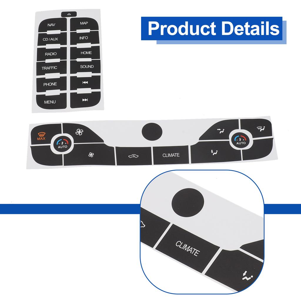 Кнопки управления Ячейки Ремонт Радио Наклейка Кнопки Ремонт Радио Наклейка Отраженный Свет S Max Ремонт Кнопки Наклейка