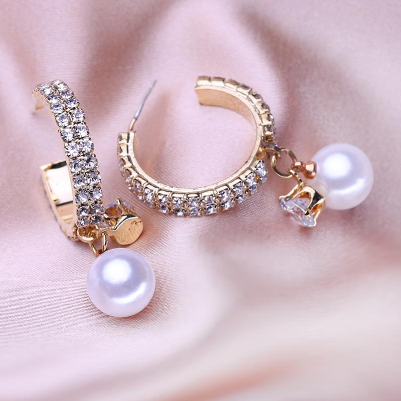 KNIKOO Серьги для женщин, модные жемчужные серьги, ювелирные изделия для свадьбы, невесты, вечерние серьги, подарки