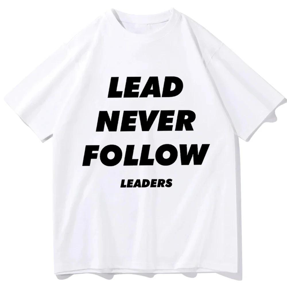 Fan Gift Unisex O-Neck Short Sleeve s Lead Never Follow Leaders Chief Keef Shirt men harajuk