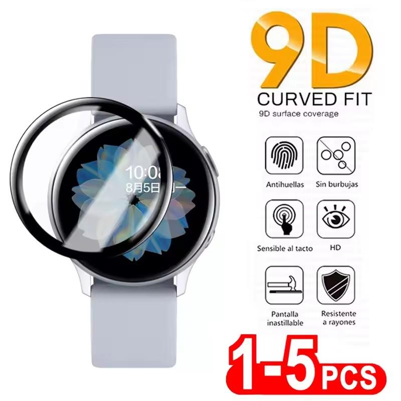 Защитные стекла 20D для экрана Samsung Galaxy Watch Active 2 40 мм 44 мм, Full Cover, изогнутый край, защитная пленка, устойчивая к царапинам