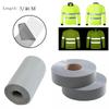 1 Piece Silver Reflective Tape Safety Strip Seam Grey Synthetic Cloth Silver Warning Tape Reflective Strip Warning Tape