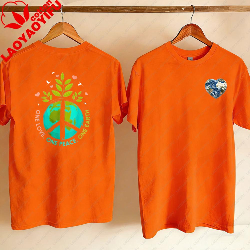 Love World Earth Day Anniversary Peace Hippie Tree Unisex TShirt Gothic Oversized T Shirt Graphic T Shirts WOMEN Clothing Tops