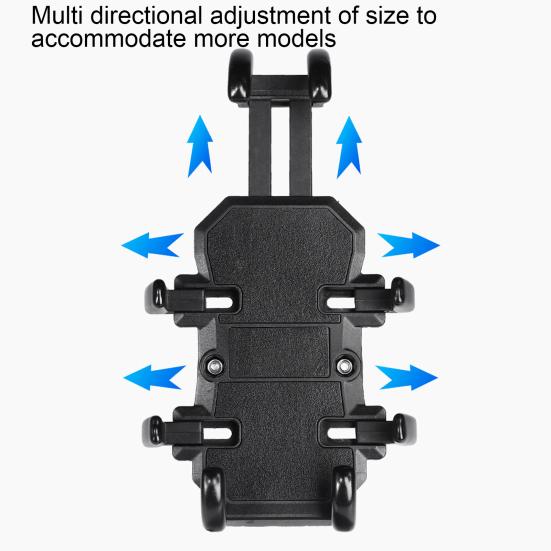 Motorcycle Phone Holder Adjustable Shock Absorption One Hand Operation Universal Bicycle Handlebar GPS Phone Holder Bicycle Supplies