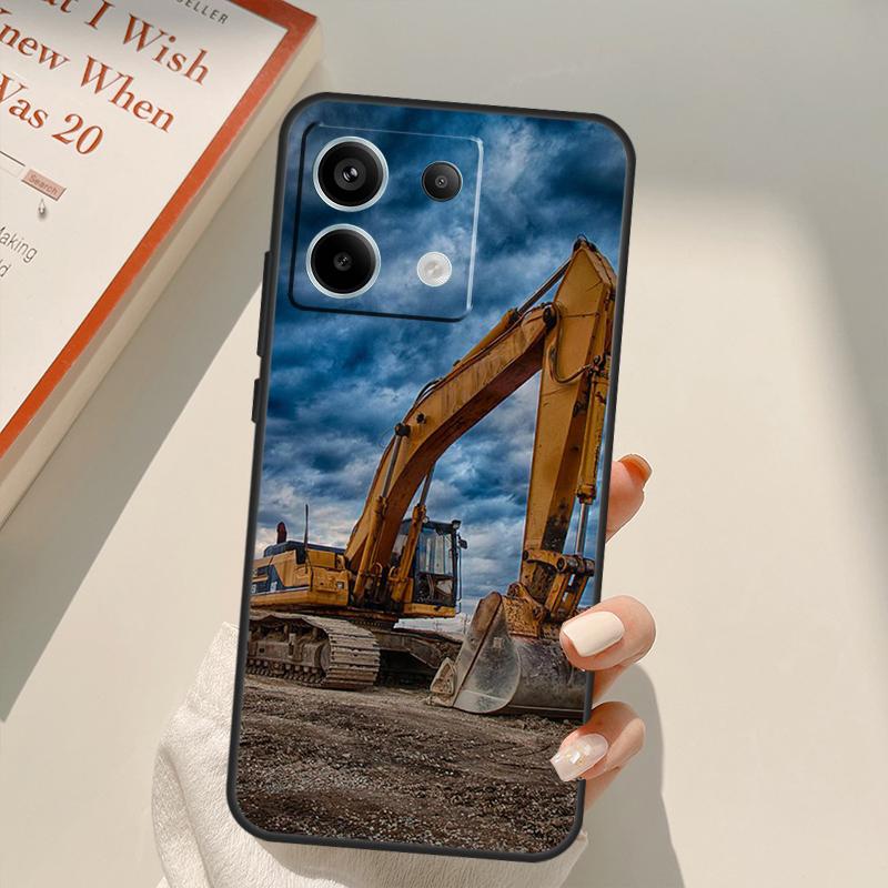 Чехол-экскаватор для Xiaomi Redmi Note 14 10 11 12 13 15 Pro Plus Чехол для Redmi 15 14C 10C 12C 13C 15C