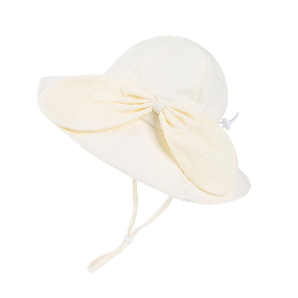 New Panama Summer Big Brim Bowknot Baby Sun Hat for Girls Beach Sun Cap Autumn Kids Fisherman's Cap Outdoor Baby Bucket Hat