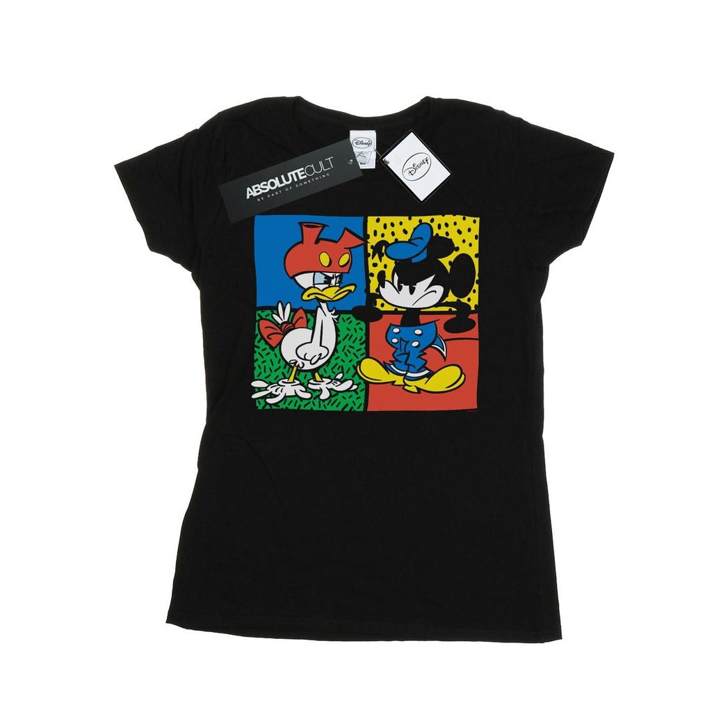 Disney Womens/Ladies Mickey Mouse Donald Clothes Swap Cotton T-Shirt