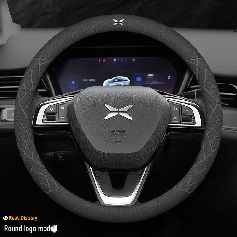 Ультратонкая замшевая и кожаная оплетка руля для XPeng P7 P5 G3 G9 G6