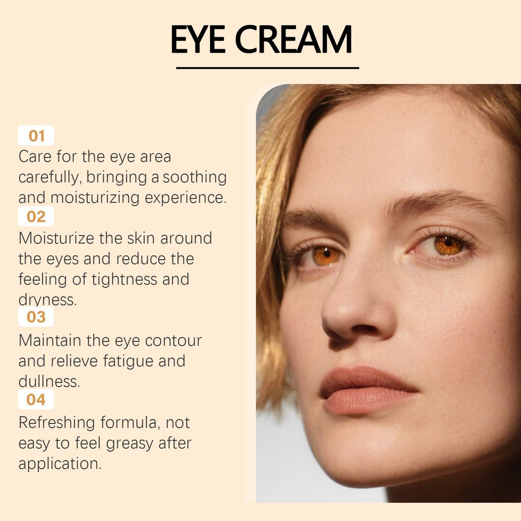 VIARELINE Moisturizing Eye Cream Gentle Hydrating Brightening Easy Application Eye Care 30ml