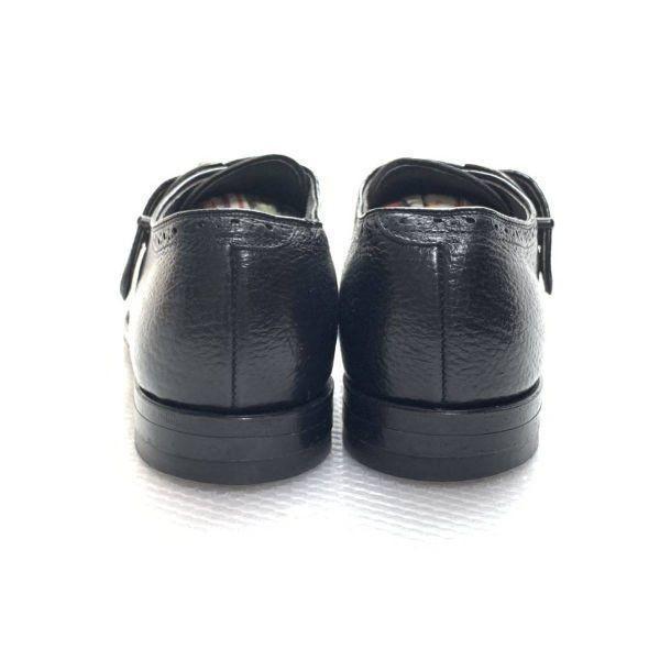 Винтажные туфли-монки Hanover True Tred 70-х годов Черные 6.5 D/E 24.5(ИСПОЛЬЗОВАЛ)